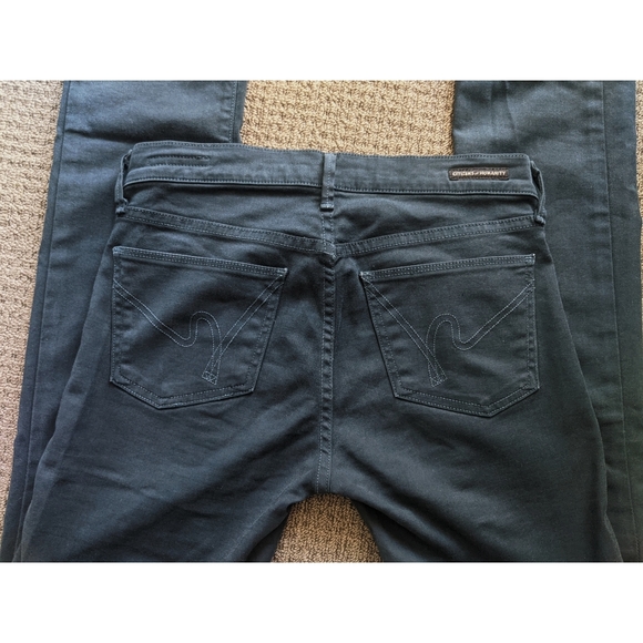 Ava Low-Rise Brushed Cotton Jeans (straight leg) - Picture 6 of 10